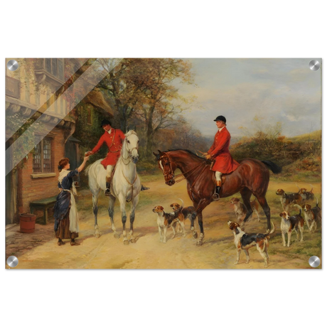 The Morning Meet – Equestrian & Hunting Scene Wall Art Print - Acrylic Print - 40x60 cm / 16x24″ - 