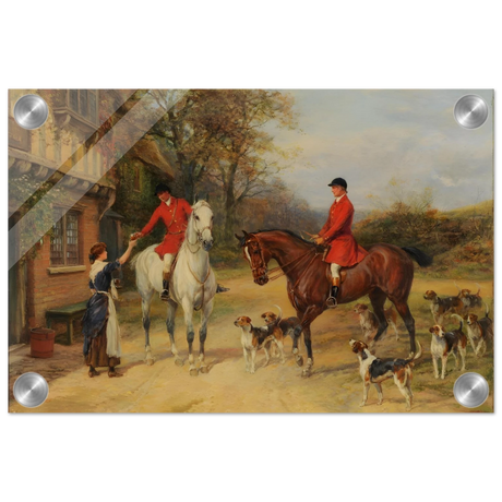 The Morning Meet – Equestrian & Hunting Scene Wall Art Print - Acrylic Print - 20x30 cm / 8x12″ - 