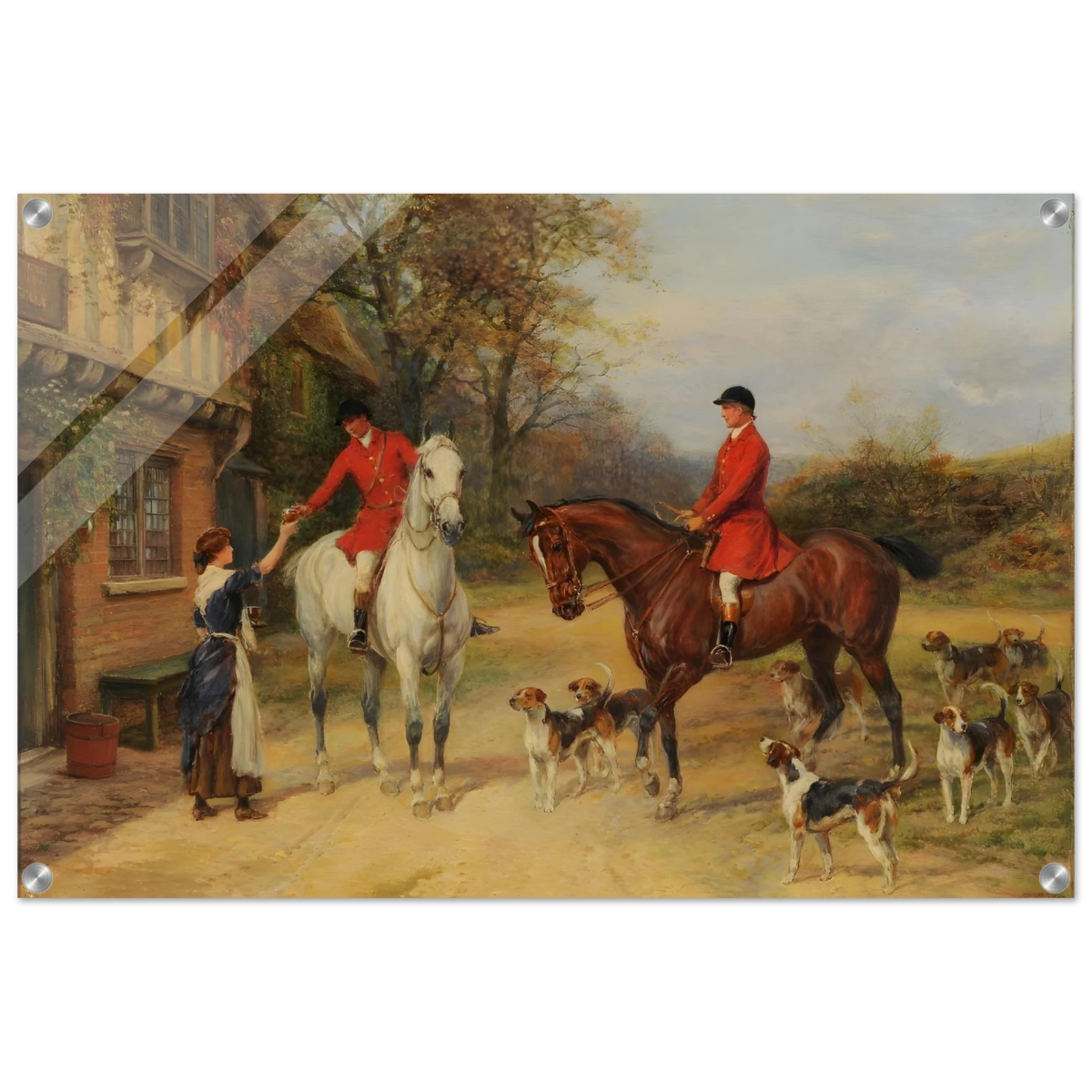 The Morning Meet – Equestrian & Hunting Scene Wall Art Print - Acrylic Print - 50x75 cm / 20x30″ - 