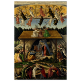 The Mystical Nativity by Sandro Botticelli | Vintage Wall art print - 40x60 cm / 16x24″ - Wood Prints - 