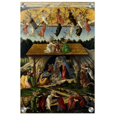 The Mystical Nativity by Sandro Botticelli | Vintage Wall art print - 30x45 cm / 12x18″ - Acrylic Print - 