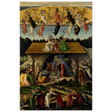 The Mystical Nativity by Sandro Botticelli | Vintage Wall art print - 50x75 cm / 20x30″ - Wood Prints - 