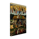 The Mystical Nativity by Sandro Botticelli | Vintage Wall art print - 30x45 cm / 12x18″ - Canvas - 