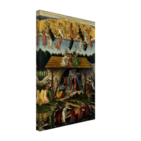 The Mystical Nativity by Sandro Botticelli | Vintage Wall art print - 30x45 cm / 12x18″ - Canvas - 