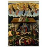The Mystical Nativity by Sandro Botticelli | Vintage Wall art print - 60x90 cm / 24x36″ - Aluminum Print - 