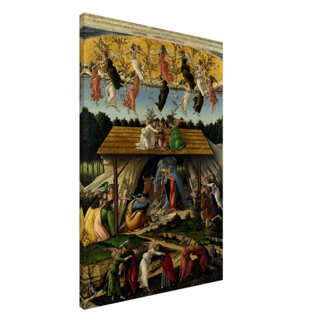 The Mystical Nativity by Sandro Botticelli | Vintage Wall art print - 60x90 cm / 24x36″ - Canvas - 