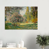 The Parc Monceau by Claude Monet 1876 - Wood Prints - 70x100 cm / 28x40″ - 10 mm
