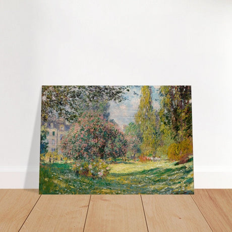The Parc Monceau by Claude Monet 1876 - Brushed Aluminum Print - 70x100 cm / 28x40″ - 