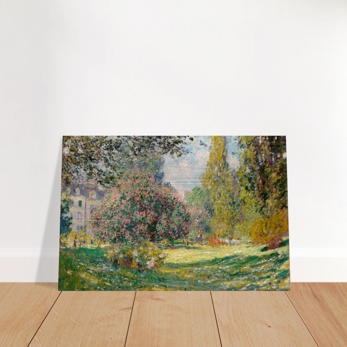 The Parc Monceau by Claude Monet 1876 - Brushed Aluminum Print - 60x90 cm / 24x36″ - 