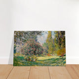 The Parc Monceau by Claude Monet 1876 - Brushed Aluminum Print - 60x90 cm / 24x36″ - 