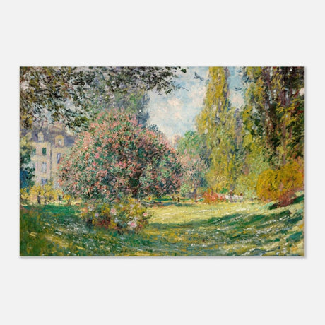 The Parc Monceau by Claude Monet 1876 - Aluminum Print - 60x90 cm / 24x36″ - 