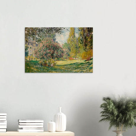The Parc Monceau by Claude Monet 1876 - Wood Prints - 50x75 cm / 20x30″ - 10 mm