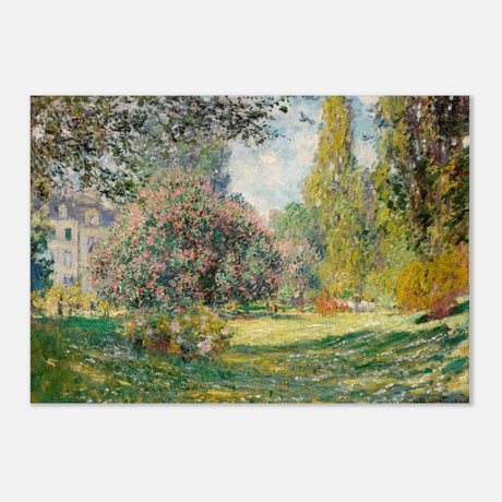 The Parc Monceau by Claude Monet 1876 - Aluminum Print - 70x100 cm / 28x40″ - 