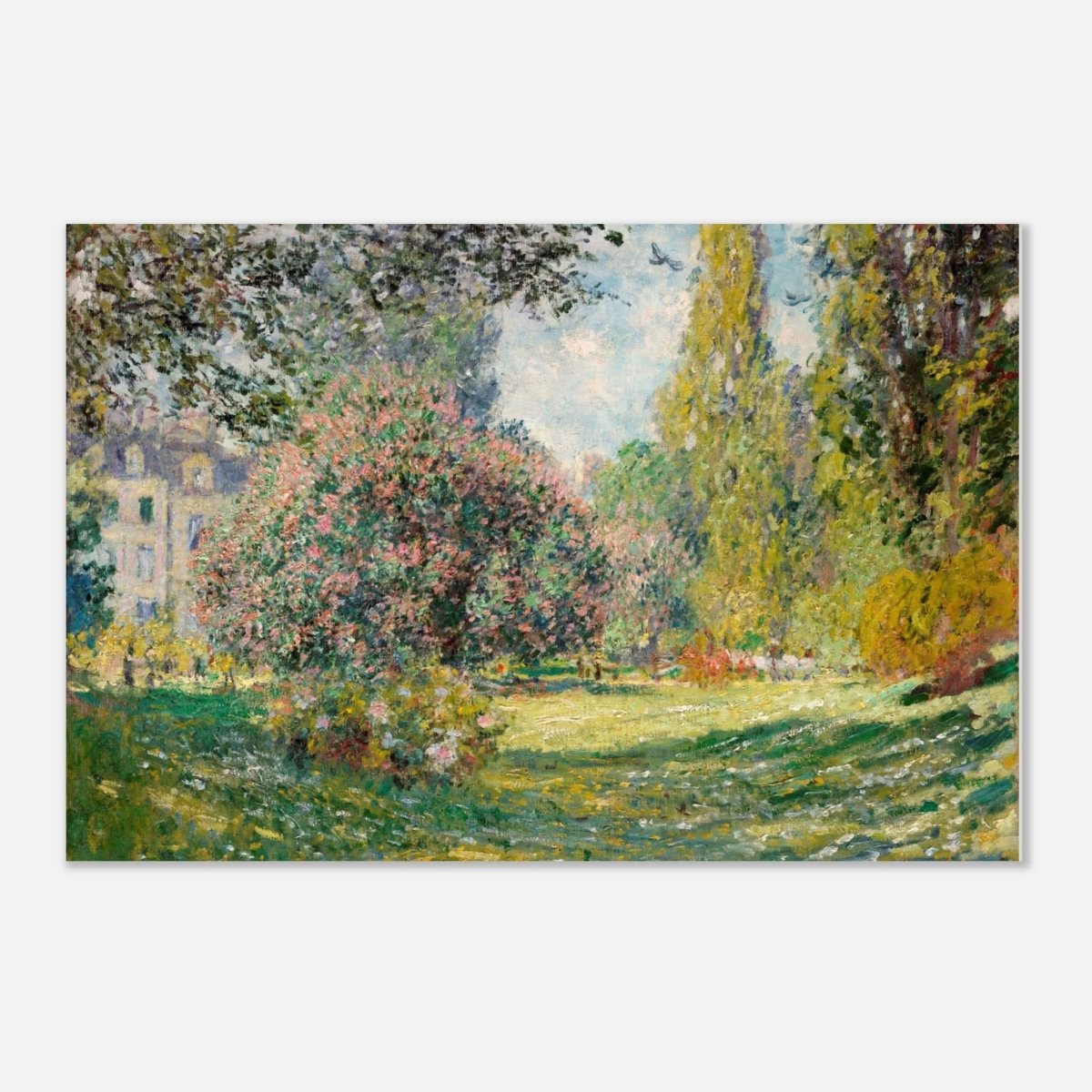 The Parc Monceau by Claude Monet 1876 - Aluminum Print - 40x60 cm / 16x24″ - 