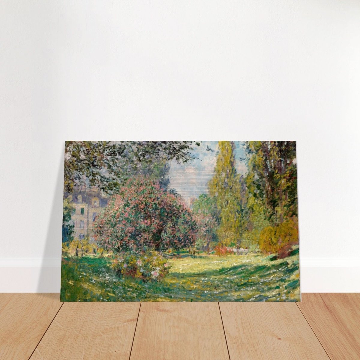 The Parc Monceau by Claude Monet 1876 - Brushed Aluminum Print - 30x45 cm / 12x18″ - 