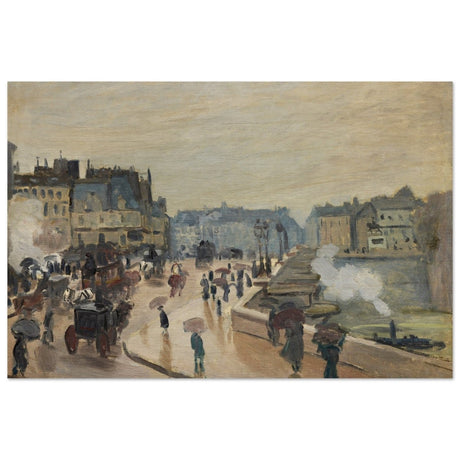 The Pont Neuf (1871), by Claude Monet | Wall art print - 60x90 cm / 24x36″ - Wood Prints - 