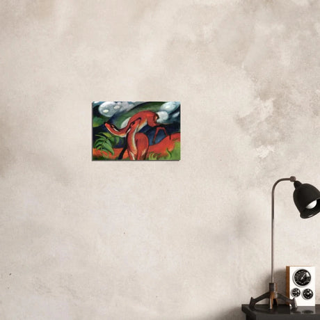 The Red Deer II – Franz Marc | Vintage Art Print - Aluminum Print - 30x45 cm / 12x18″ - 