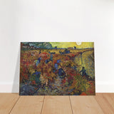 The Red Vineyard by Vincent van Gogh - Brushed Aluminum Print - 70x100 cm / 28x40″ - 
