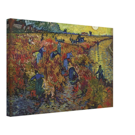 The Red Vineyard by Vincent van Gogh - Canvas - 40x60 cm / 16x24″ - Thick