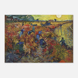 The Red Vineyard by Vincent van Gogh - Aluminum Print - 70x100 cm / 28x40″ - 