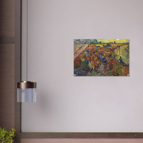 The Red Vineyard by Vincent van Gogh - Acrylic Print - 50x75 cm / 20x30″ - 