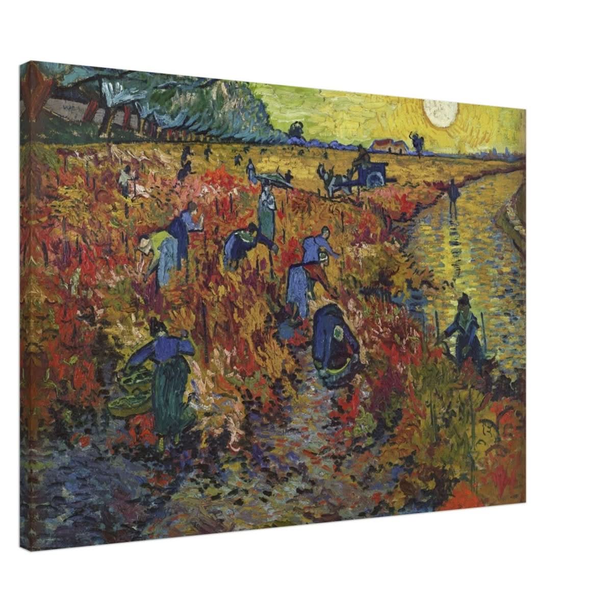 The Red Vineyard by Vincent van Gogh - Canvas - 70x100 cm / 28x40″ - Thick