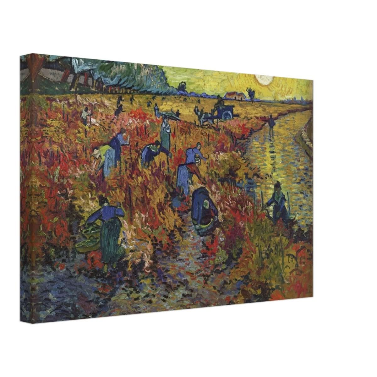 The Red Vineyard by Vincent van Gogh - Canvas - 30x45 cm / 12x18″ - Slim