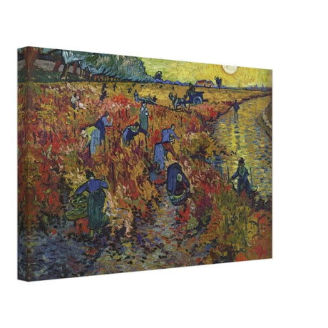 The Red Vineyard by Vincent van Gogh - Canvas - 30x45 cm / 12x18″ - Slim