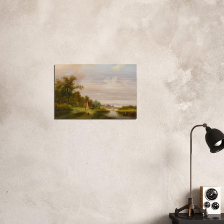 The River by Claas Hendrik Meiners - Brushed Aluminum Print - 40x60 cm / 16x24″ - 