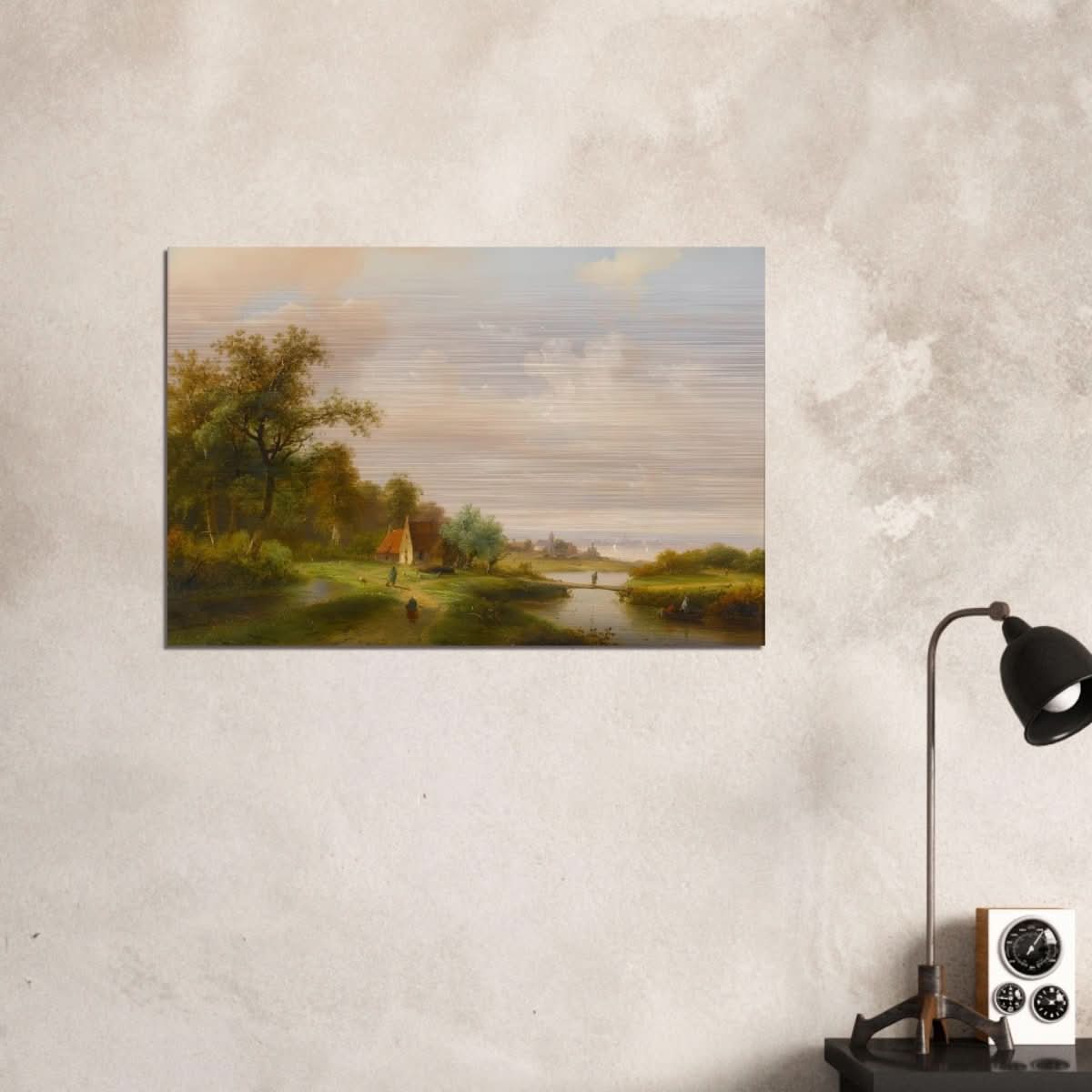 The River by Claas Hendrik Meiners - Brushed Aluminum Print - 60x90 cm / 24x36″ - 