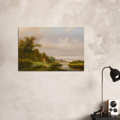 The River by Claas Hendrik Meiners - Brushed Aluminum Print - 60x90 cm / 24x36″ - 