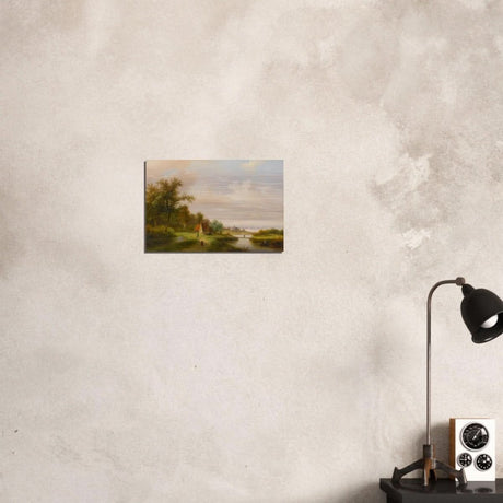 The River by Claas Hendrik Meiners - Brushed Aluminum Print - 30x45 cm / 12x18″ - 