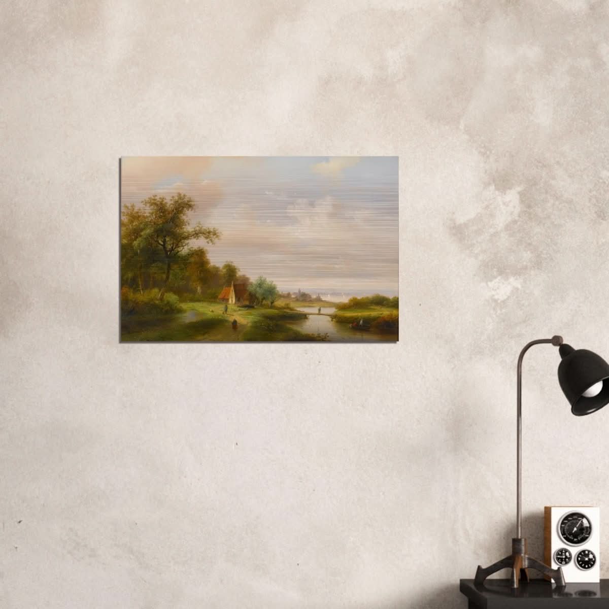 The River by Claas Hendrik Meiners - Brushed Aluminum Print - 50x75 cm / 20x30″ - 