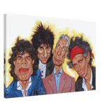 The Rolling Stones – A Rock & Roll Caricature Tribute - 50x75 cm / 20x30″ - Canvas - 