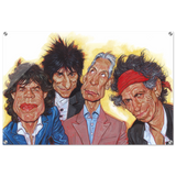 The Rolling Stones – A Rock & Roll Caricature Tribute - 60x90 cm / 24x36″ - Acrylic Print - 