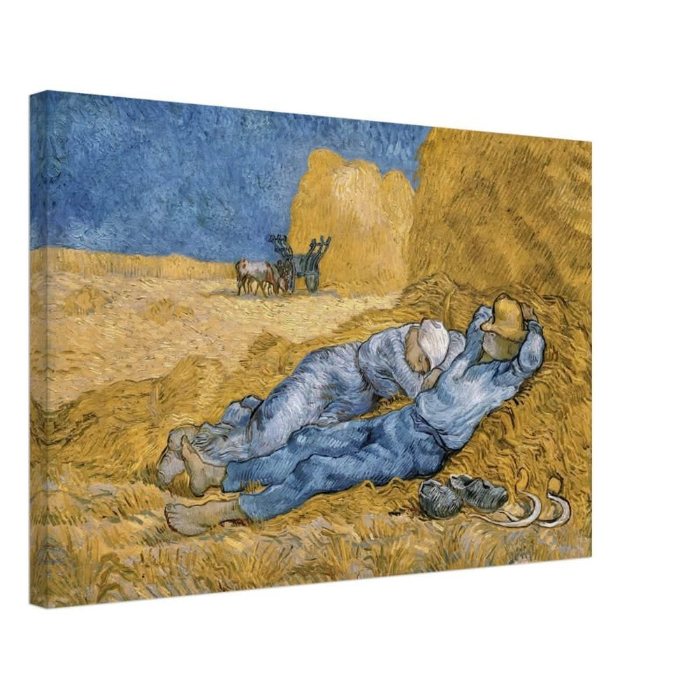 The Siesta | Noon: Rest from Work, 1889, by Vincent van Gogh | Vintage wall art print - Canvas - 40x60 cm / 16x24″ - 