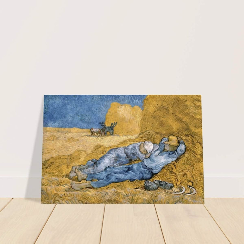 The Siesta | Noon: Rest from Work, 1889, by Vincent van Gogh | Vintage wall art print - Aluminum Print - 30x45 cm / 12x18″ - 
