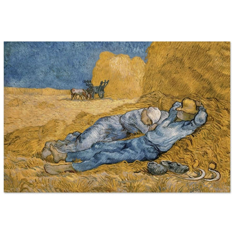 The Siesta | Noon: Rest from Work, 1889, by Vincent van Gogh | Vintage wall art print - Wood Prints - 40x60 cm / 16x24″ - 