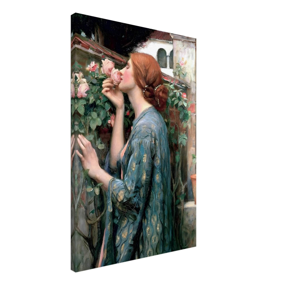 The Soul of the Rose by John William Waterhouse Vintage Wall Art - Canvas - 60x90 cm / 24x36″ - Thick