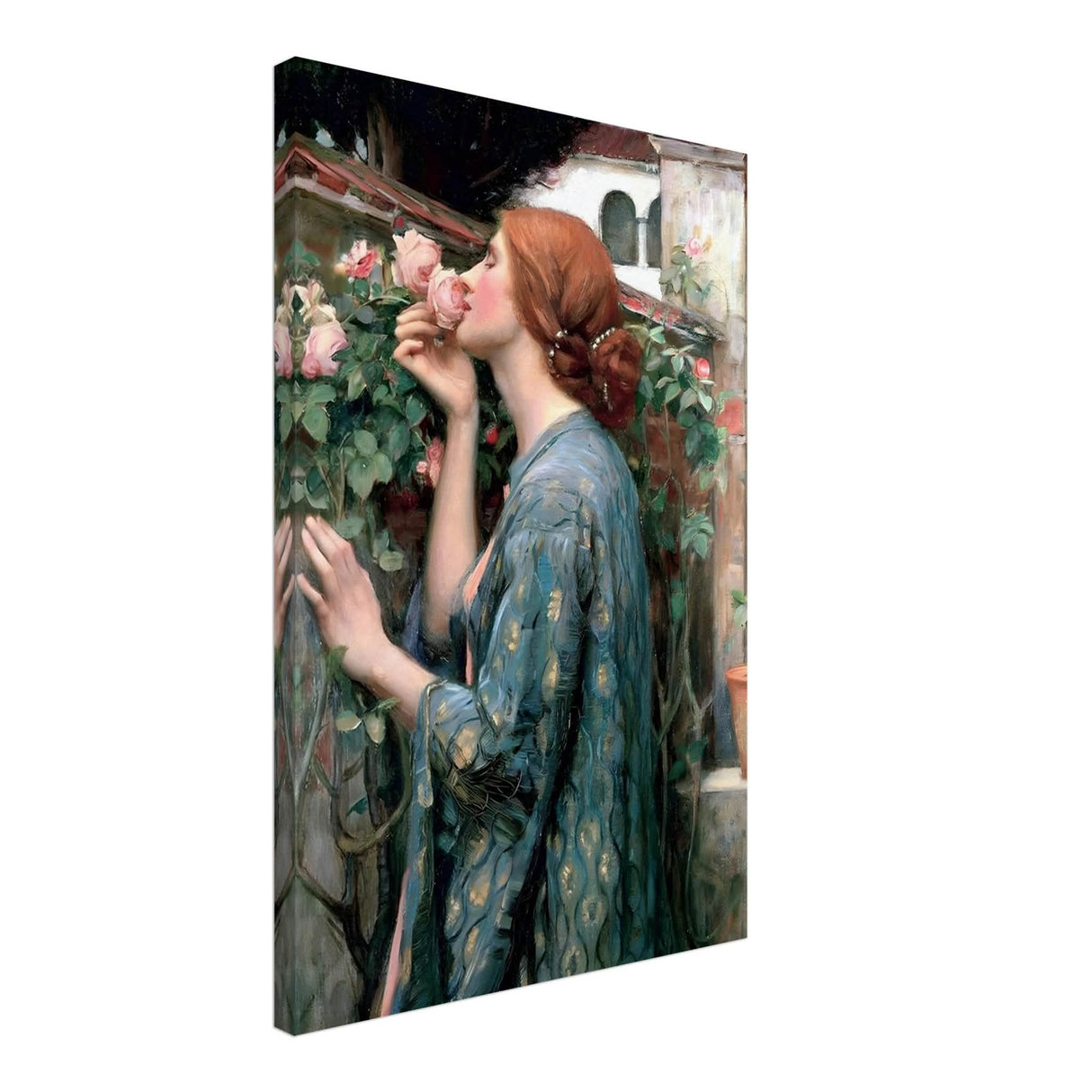 The Soul of the Rose by John William Waterhouse Vintage Wall Art - Canvas - 50x75 cm / 20x30″ - Thick