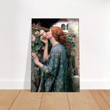The Soul of the Rose by John William Waterhouse Vintage Wall Art - Brushed Aluminum Print - 60x90 cm / 24x36″ - 