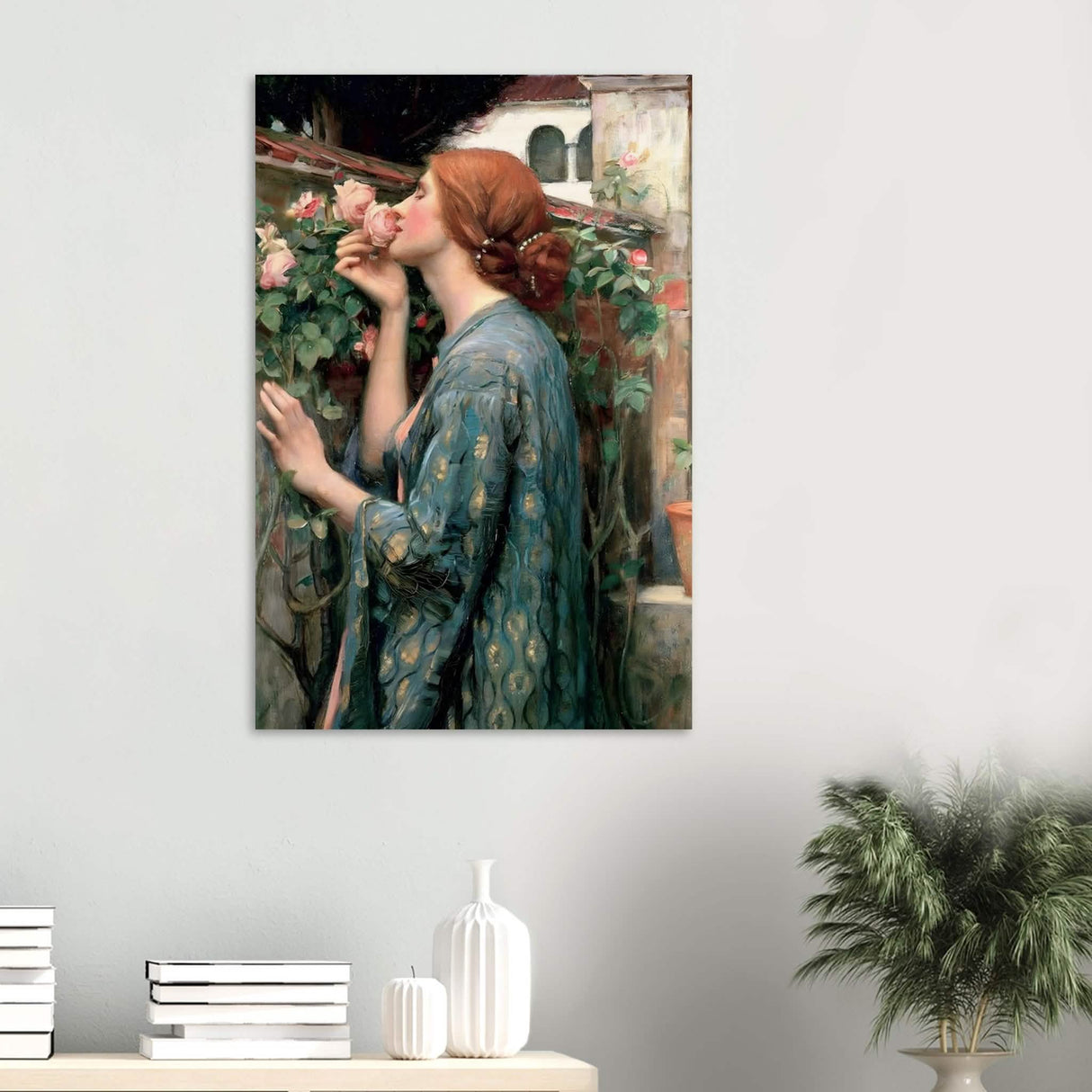 The Soul of the Rose by John William Waterhouse Vintage Wall Art - Wood Prints - 60x90 cm / 24x36″ - 20 mm