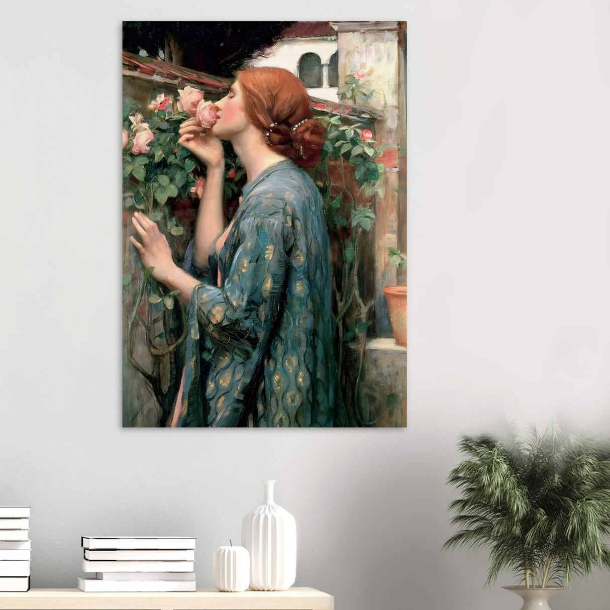 The Soul of the Rose by John William Waterhouse Vintage Wall Art - Wood Prints - 70x100 cm / 28x40″ - 10 mm