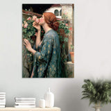 The Soul of the Rose by John William Waterhouse Vintage Wall Art - Wood Prints - 70x100 cm / 28x40″ - 10 mm