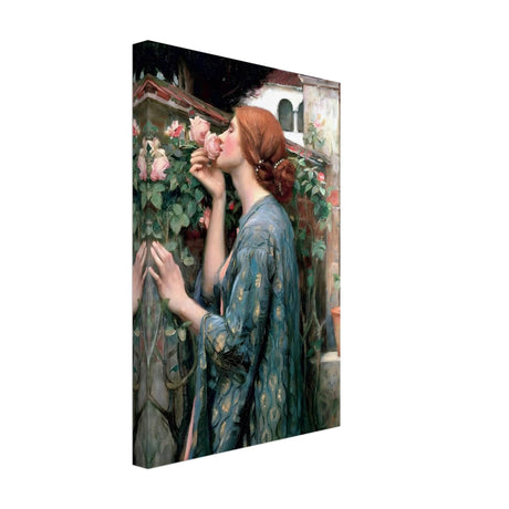 The Soul of the Rose by John William Waterhouse Vintage Wall Art - Canvas - 30x45 cm / 12x18″ - Thick