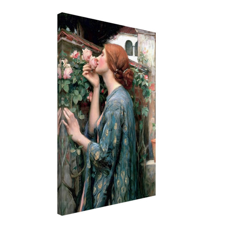 The Soul of the Rose by John William Waterhouse Vintage Wall Art - Canvas - 40x60 cm / 16x24″ - Slim