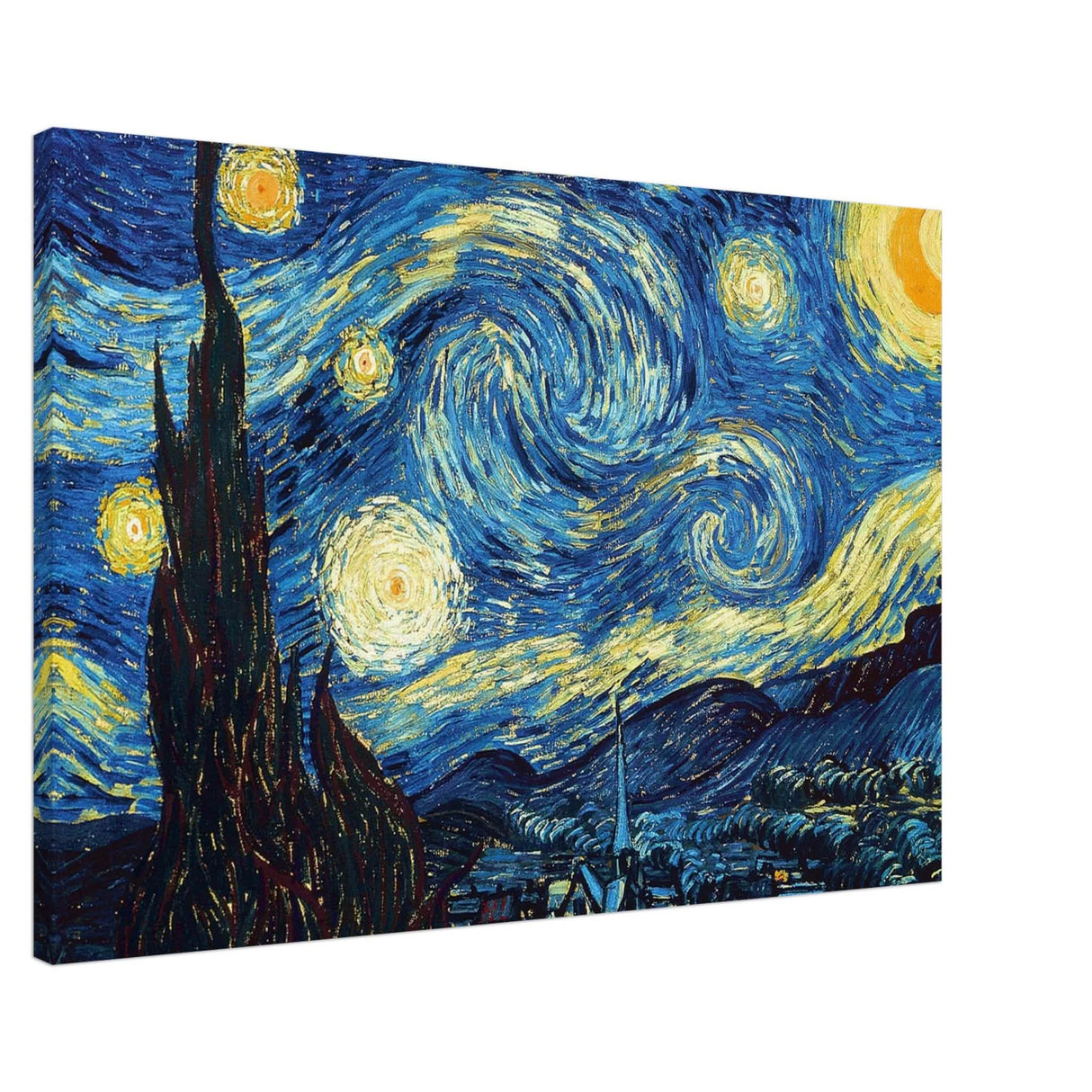 The Starry Night by Vincent van Gogh - Canvas - 60x90 cm / 24x36″ - Slim