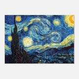 The Starry Night by Vincent van Gogh - Aluminum Print - 70x100 cm / 28x40″ - 