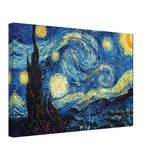 The Starry Night by Vincent van Gogh - Canvas - 30x45 cm / 12x18″ - Slim