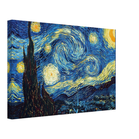The Starry Night by Vincent van Gogh - Canvas - 30x45 cm / 12x18″ - Slim